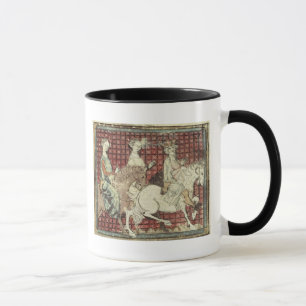 Taza Chilperic I y Fredegonde a caballo