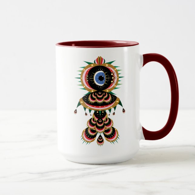 Taza Chimera - Fish Bird Mug 15oz. (Derecha)