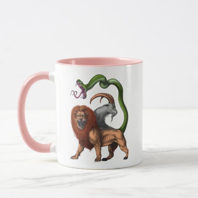 Taza Chimera griega de mitología (Izquierda)