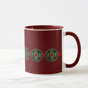 Taza china de las monedas