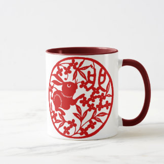 Taza china del conejo