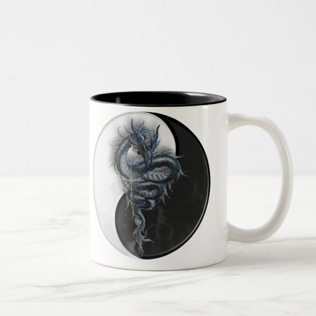 Taza china del dragón de Yin Yang (Derecha)