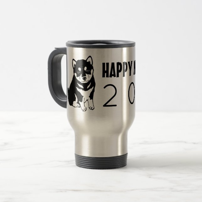 Taza china del viaje del año 2018 del perro de (Anverso izquierdo)