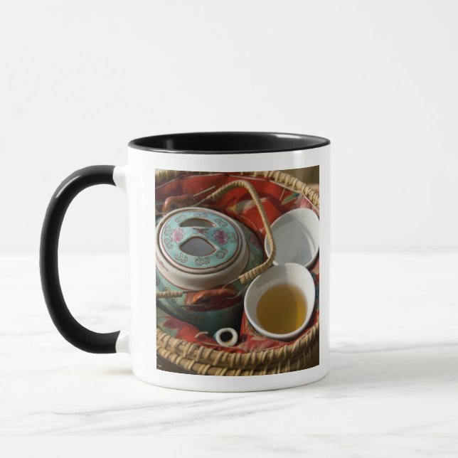 Taza China, Hong Kong. Tetera tradicional china y 3 (Izquierda)
