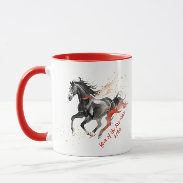 Taza Chinese New Year 2026 Fire Horse Ink  (Izquierda)