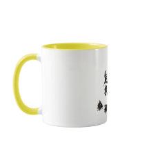 Chinesische Kunst mit Kalligraphie & Hummelmotiv