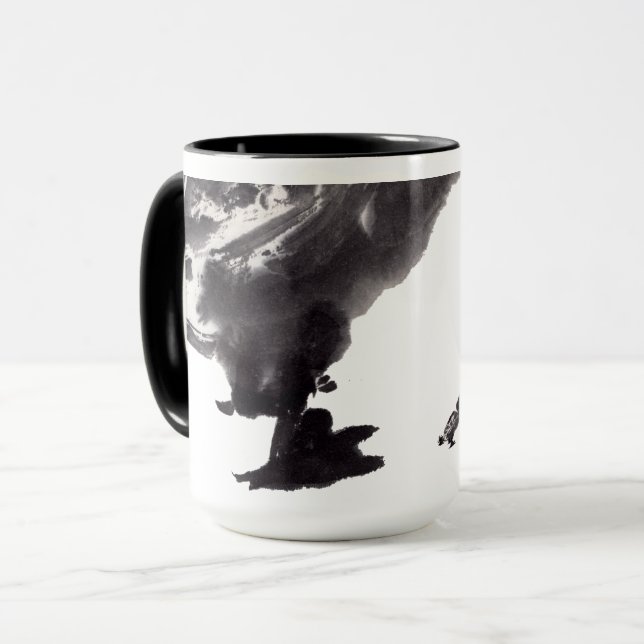 Taza Chinesische Tuschekunst mit Entenmotiv (Anverso izquierdo)