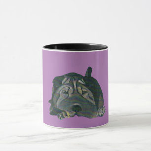 Taza Chino negro lindo Shar Pei Mug