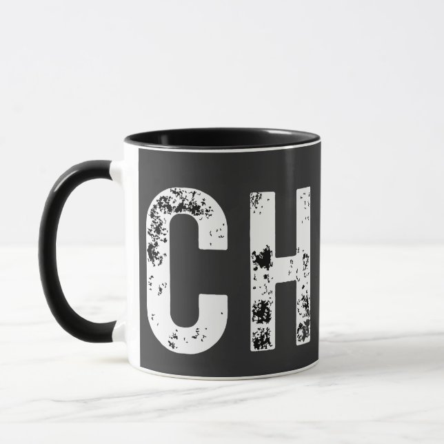 Taza ¡Chio! - Diseño de texto de expresiones divertidas (Izquierda)