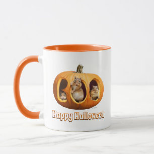 Taza Chipmunks dentro de Boo Jack-o Lantern