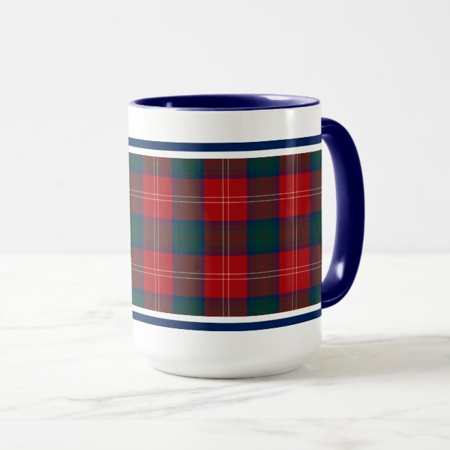 Taza Chisholm Clan Tartan Scottish Plaid (Anverso derecho)