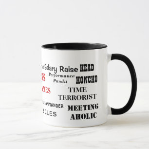 Taza Chiste cruel divertido masculino de los apodos de