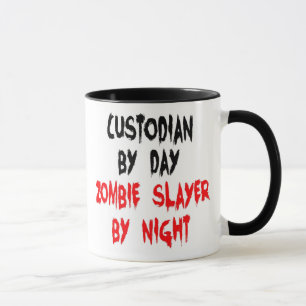 Taza Chiste Custodian Zombie Slayer