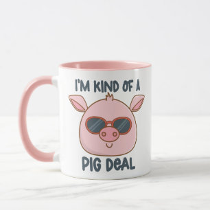 Taza Chiste de cerdo divertido 