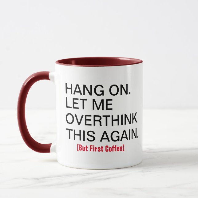 Taza Chiste de productividad de personalizable Café Mug (Izquierda)