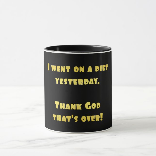 Taza Chiste divertido de dieta (Centro)
