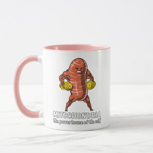 Taza Chiste divertido de las mitocondrias de la ciencia (Izquierda)