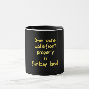 Taza Chiste divertido de propiedad junto al mar