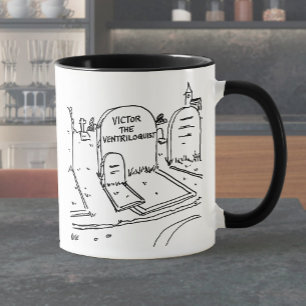 Taza Chiste divertido de ventrílocuo sobre la ventriloq