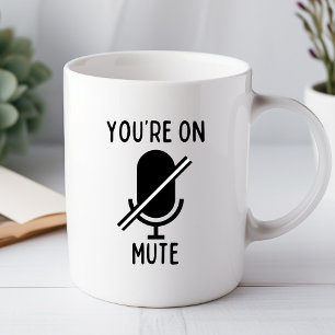 Taza Chiste Estás Silenciado Vídeo Llamada de Humor de