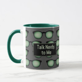 Taza Chiste nervioso - Gafas y programador de eslóganes