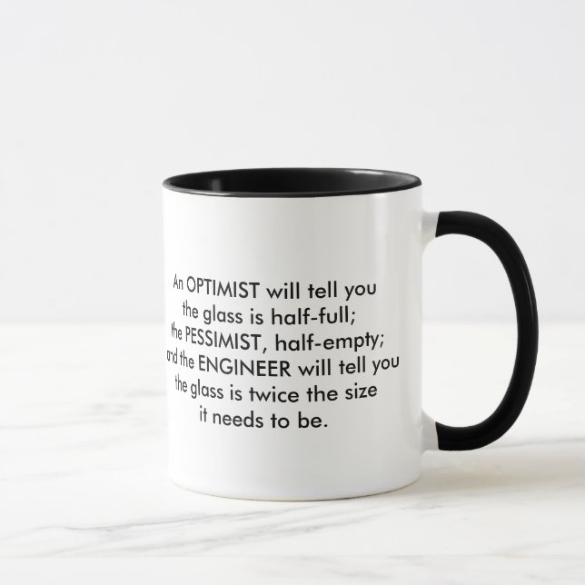 Taza chistosa del ingeniero (Derecha)