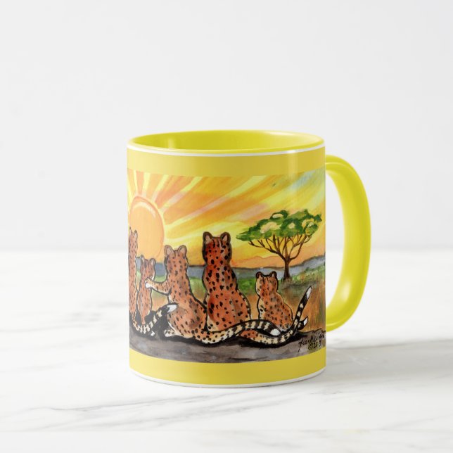 Taza Chita Familia Sunrise Bright Designer Mug (Anverso derecho)