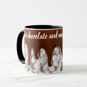 Taza Chocolate caliente y malvaviscos