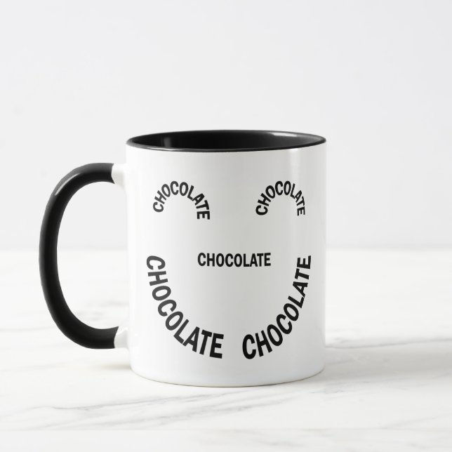 Taza Chocolate Face Text (Izquierda)