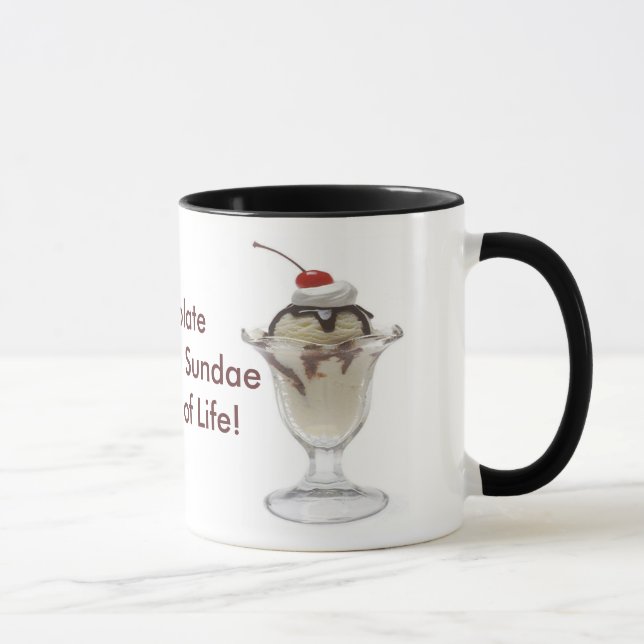 Taza Chocolate Ice Cream Sundae (Derecha)