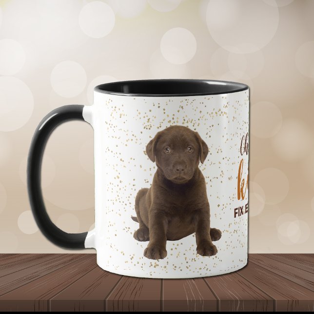 Taza Chocolate Labrador recupera besos de cachorro (Subido por el creador)