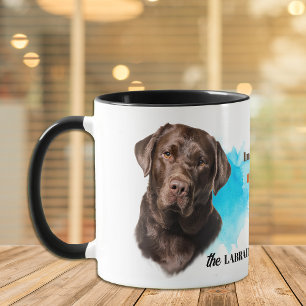 Taza Chocolate Labrador Recuperador Perro Amigo Leal