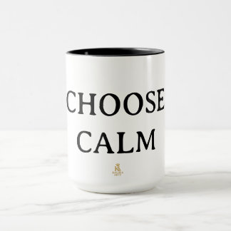 Taza Choose Calm – Minimal Coffee Mug | Aesthetic Zen Q