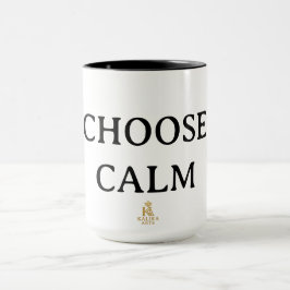 Taza Choose Calm – Minimal Coffee Mug | Aesthetic Zen Q