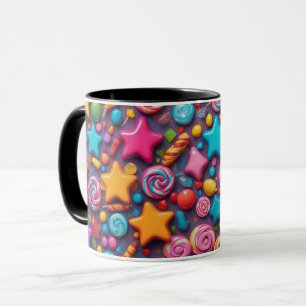 Taza Choque de azúcar perturbado Mug en el caos pop de