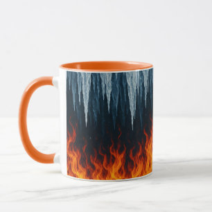Taza Choque de fuego y hielo - Contraste elemental