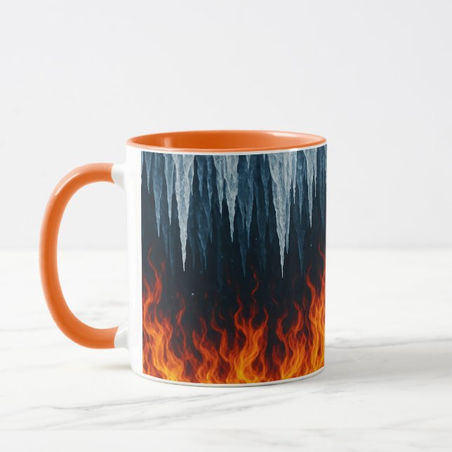 Taza Choque de fuego y hielo - Contraste elemental (Izquierda)