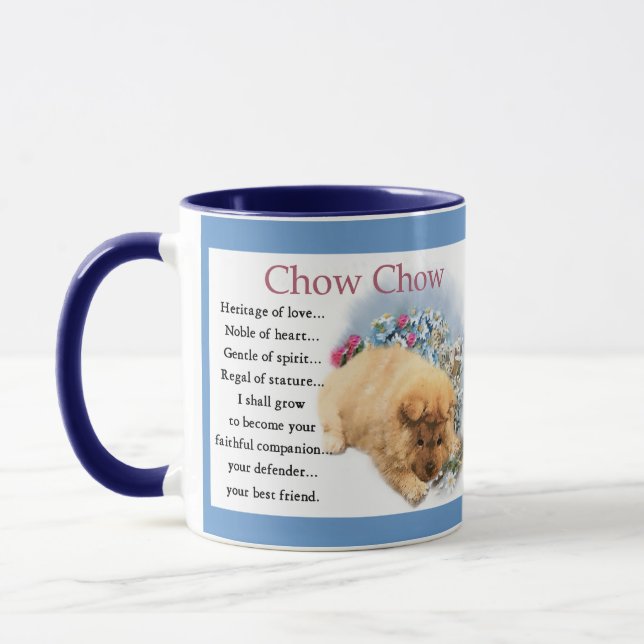 Taza Chow Chow Cuppy Art Regalos (Izquierda)