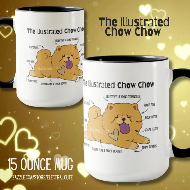 TAZA CHOW ILUSTRADO  (Subido por el creador)