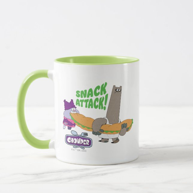 Taza Chowder y Shnitzel (Izquierda)
