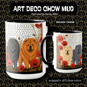 Taza CHOWS ART DECO ásperos
