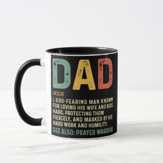 Taza Christian Dad Definition Fathers Day DAD 