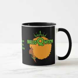 Taza Christian HALLOQWEEN Afro Queen Halloween