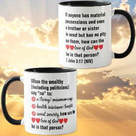 Taza Christian - Health and Social Security - Black Mug