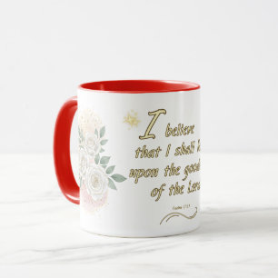 Taza Christian Psalm 27:13 Coffee Mug