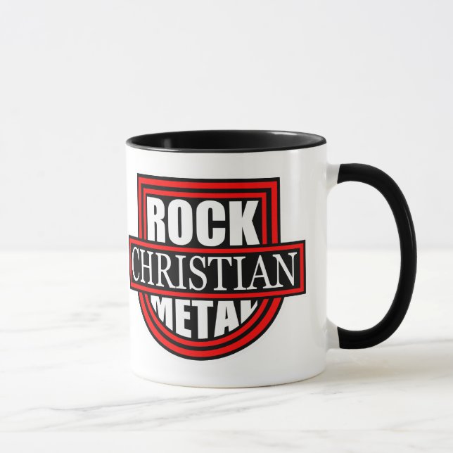 Taza Christian Rock/Metal White/Black Coffee Mug (Derecha)