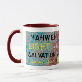 Taza Christian Yahweh es mi Luz y mi Salvación