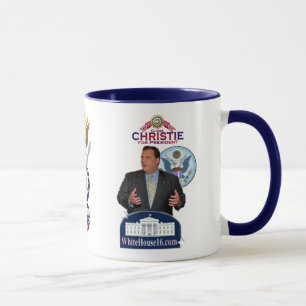 Taza Christie para presidente Ringer Mug