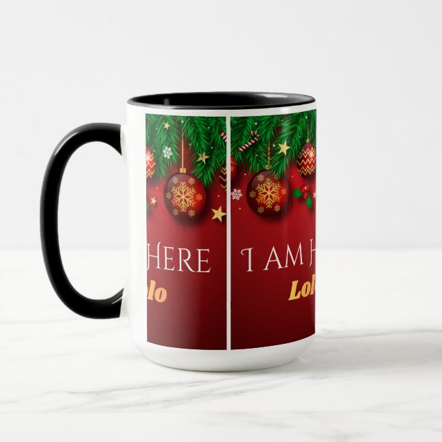 Taza “Christmas Cheer – I Am Here” (Izquierda)