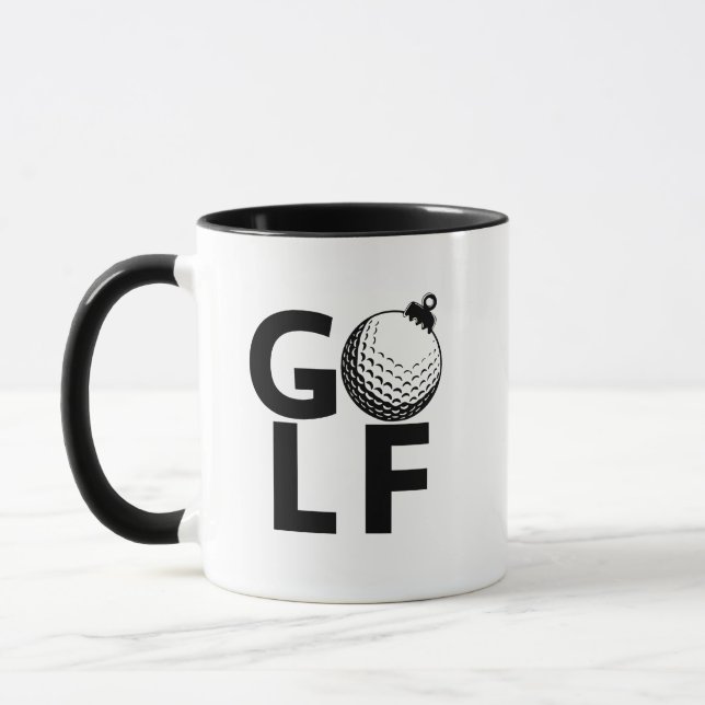 Taza Christmas Golf Ornament (Izquierda)